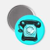 Hotline Cyan Magnet (Vorderseite/Rückseite)