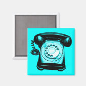 Hotline Cyan Magnet (Vorderseite/Rückseite)