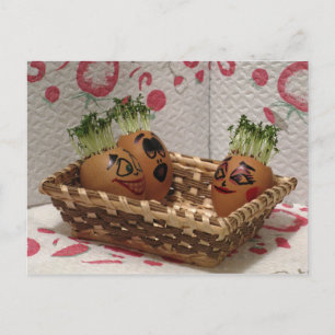 Hotline für Eggmen Freunde Ostern Postkarte