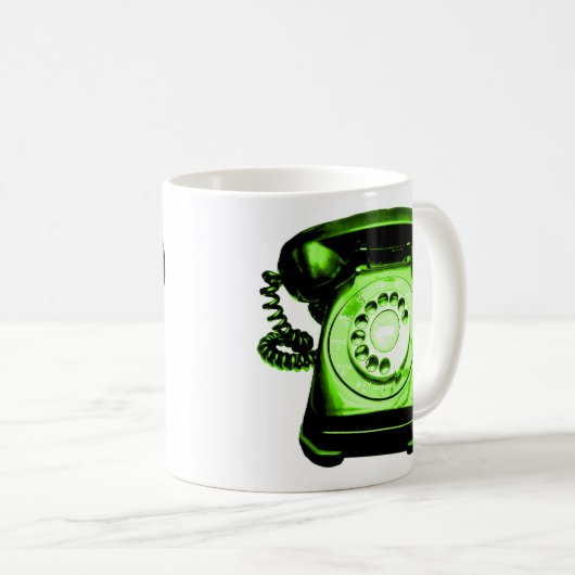 Hotline Green Kaffeetasse (VorderseiteRechts)