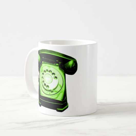 Hotline Green Kaffeetasse (Vorderseite Links)
