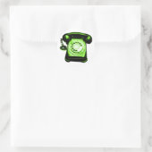 Hotline Green Runder Aufkleber (Tasche)