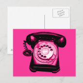 Hotline in Crimson Postkarte (Vorne/Hinten)