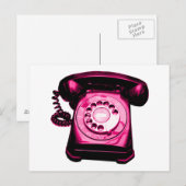 Hotline in Crimson Postkarte (Vorne/Hinten)