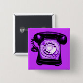 Hotline Lila Button (Vorne & Hinten)