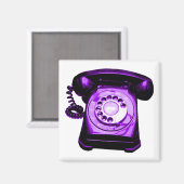 Hotline Lila Magnet (Vorderseite/Rückseite)