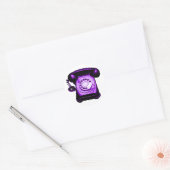 Hotline Lila Runder Aufkleber (Umschlag)