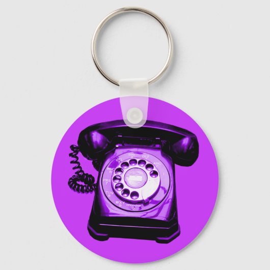 Hotline Lila Schlüsselanhänger (Vorderseite)