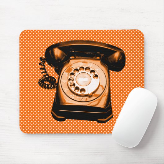 Hotline: Orange Net Pattern Mousepad (Mit Mouse)