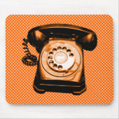 Hotline: Orange Net Pattern Mousepad (Vorne)