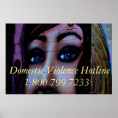 Hotline-Poster für häusliche Gewalt Poster (Vorne)