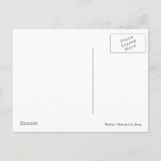 Hotline Postkarte (Rückseite)