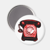 Hotline Red Magnet (Vorderseite/Rückseite)