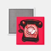 Hotline Red Magnet (Vorderseite/Rückseite)