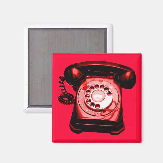 Hotline Red Magnet (Vorderseite/Rückseite)