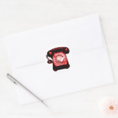 Hotline Red Runder Aufkleber (Umschlag)