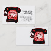 Hotline - Rot Visitenkarte (Vorne/Hinten)