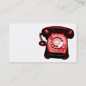 Hotline - Rot Visitenkarte (Rückseite)
