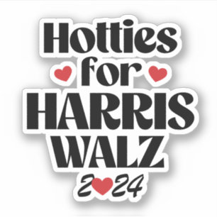 Hotlines für Harris Walz Aufkleber