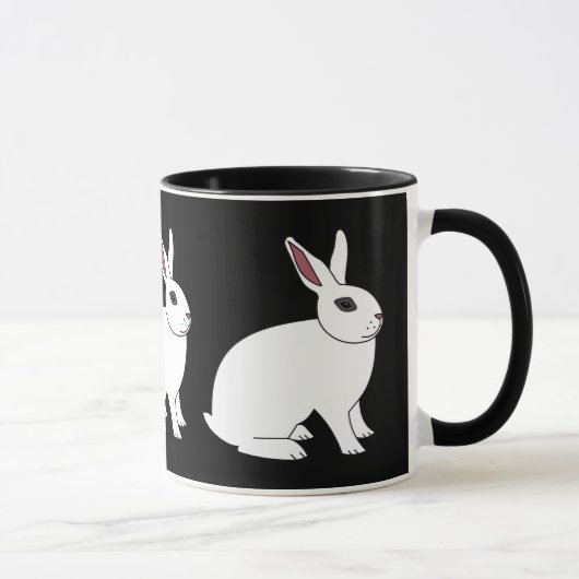 Hotot Kaninchen Tasse (Rechts)