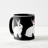 Hotot Kaninchen Tasse (Vorderseite Links)