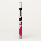 Hotpink Drache-japanischer Drache-Weiß-Hintergrund Case-Mate iPhone Hülle (Hinten/Rechts)