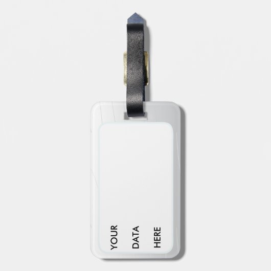 Hotpink Dragon Japanischer Drache Weißer Hintergru Gepäckanhänger (Rückseite vertikal)