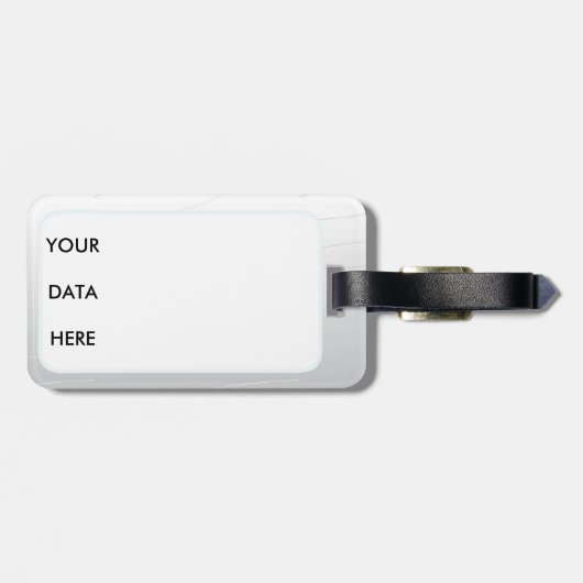 Hotpink Dragon Japanischer Drache Weißer Hintergru Gepäckanhänger (Rückseite horizontal)