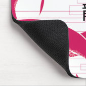 Hotpink Dragon Japanischer Drache Weißer Hintergru Mousepad (Ecke)