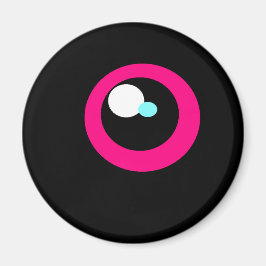 HotPink Monster Kühlschrank Augenmagnet #1 Magnet
