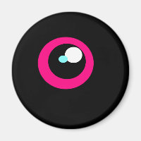 HotPink Monster Kühlschrank Augenmagnet #2