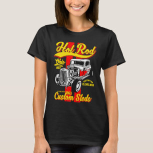 Hotrod Cleveland Ohio Automotive Nostalgie Abgenut T-Shirt