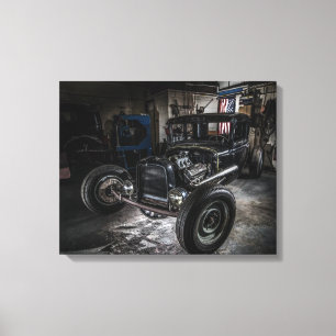 Hotrod-Leinwand Leinwanddruck