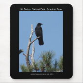 Hots Springs National Park, AR - American Crow Mousepad (Vorne)