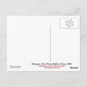 Hotspur, erste Preisausschüttung in Utica, 1863 Postkarte (Rückseite)