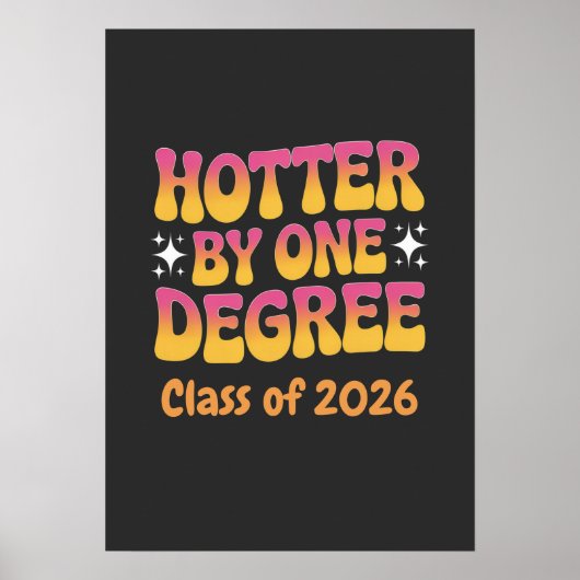 Hotter By One Degree Graduation 2026  Poster (Vorne)