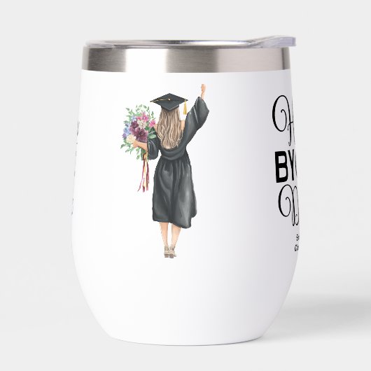 Hotter nach einem Grad Abschluss schwarz-weiß (Links)