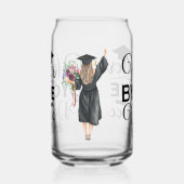 Hotter nach einem Grad Abschluss schwarz-weiß Dosenglas (Links)