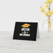 Hotter nach einem Grad an lustiger Studentin Karte (Gelbe Blume)