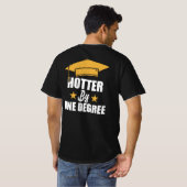 Hotter nach einem Grad an lustiger Studentin T-Shirt (Schwarz voll)