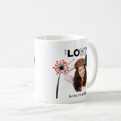 HOTTEST Girlfriend Alert! Foto I Liebe Mein GF Awa Kaffeetasse (VorderseiteRechts)