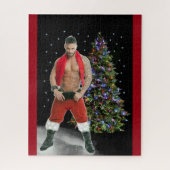 Hottest Hunk Buff Weihnachten Puzzle (Vertikal)
