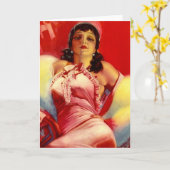 Hottie der 30er Jahre Karte (Gelbe Blume)