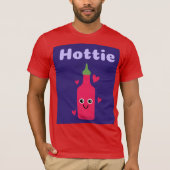 HOTTIE FUNNY HOT SAUCE T - SHIRT (Vorderseite)