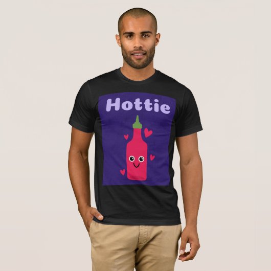 HOTTIE FUNNY HOT SAUCE T - SHIRT (Vorne ganz)