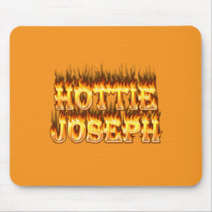 Hottie Joseph Feuer und Flammen Mousepad