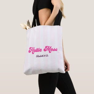 Hottie Mess Hot Pink Retro Junggesellinnenabschied Tasche