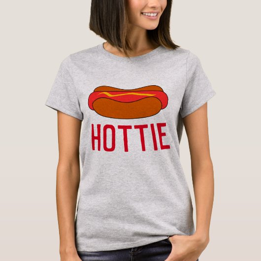 HOTTIE, RED HOT HET HUND T - SHIRT (Vorderseite)