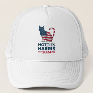 Hotties For Harris 2024 Katzenladies Kamala Harris Truckerkappe