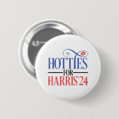 Hotties für Harris 2024 Button (Vorne & Hinten)